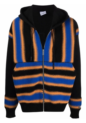 COUNTY OF MILAN Satellite Cross zipped hoodie - Black