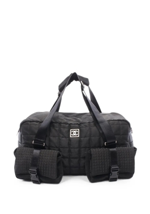 CHANEL Pre-Owned 2005-2006 Chocolate Bar sports line Boston bag - Black