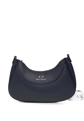 Armani Exchange logo-print shoulder bag - Blue