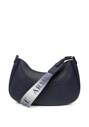 Armani Exchange logo-print shoulder bag - Blue