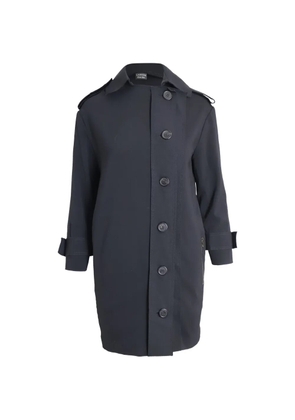 Lanvin Pre-Owned button-front trench coat - Black