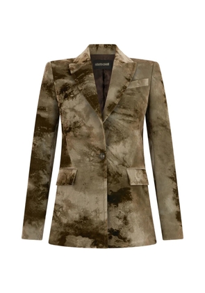 Roberto Cavalli single-breasted blazer - Green