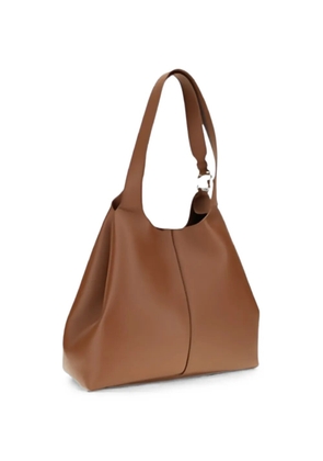 Coccinelle large C-Easy leather shoulder bag - Brown