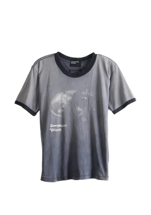Enfants Riches Déprimés graphic-print ringer T-shirt - Grey