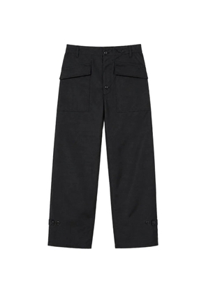 4SDESIGNS button-fastening trousers - Black