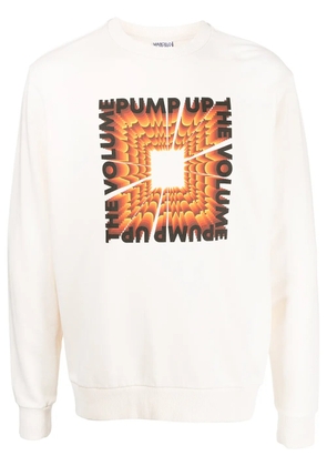COUNTY OF MILAN slogan-print cotton sweatshirt - White