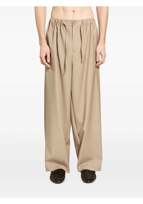 ROSE BURRITO wool wide-leg trousers - Neutrals