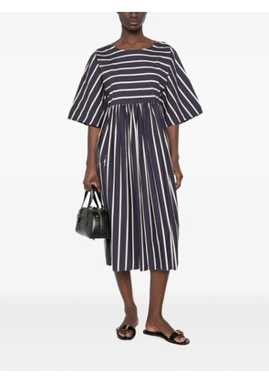 Liviana Conti striped midi dress - Blue