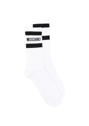 Moschino logo-detail socks - White
