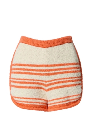 Perfect Moment Schild cotton knit shorts - Orange
