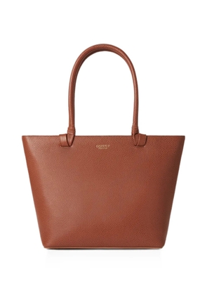 Osprey grained leather tote bag - Brown