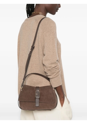 Furla suede shoulder bag - Brown
