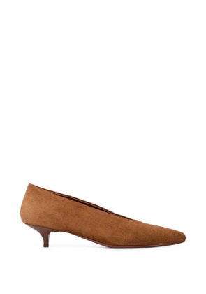 Marsèll Longiforma suede pointed-toe pumps - Brown