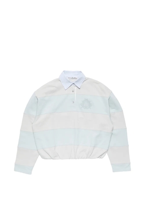 Acne Studios striped polo sweatshirt - Blue
