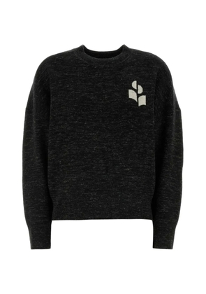 MARANT ÉTOILE Atlee logo-intarsia sweater - Black