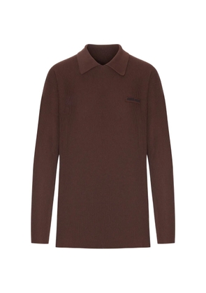 Miu Miu ribbed wool sweater - Brown