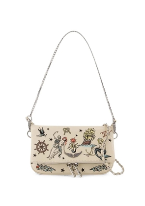 Zadig&Voltaire Rock Nano Tattoo Crossbody - Zadig & Voltaire - Leather - White - Neutrals