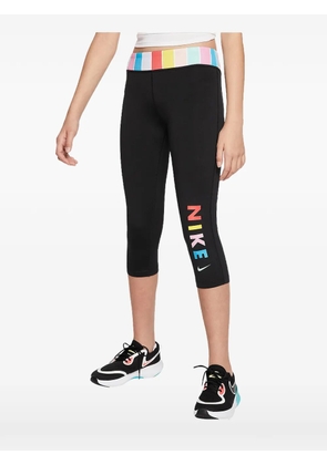 Nike One Training striped-waistband leggings - Black