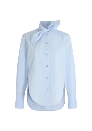 Patou bow-collar blouse - Blue