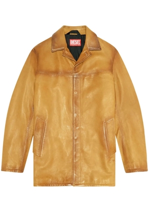 Diesel L-Nico leather jacket - Neutrals