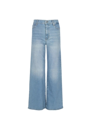 FRAME Le Slim faded wide-leg jeans - Blue