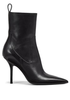 DSQUARED2 100mm zip-detailing leather boots - Black
