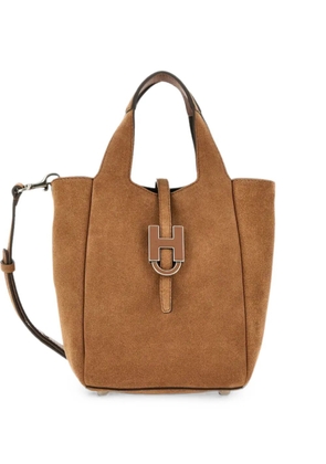 Hogan mini suede tote bag - Brown