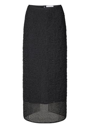 Cecilie Bahnsen Uka matelassé midi skirt - Black