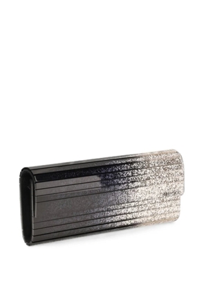Jimmy Choo Sweetie glitter-degradé clutch bag - Black