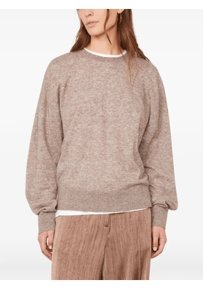 Officine Generale crew-neck long-sleeve sweater - Neutrals