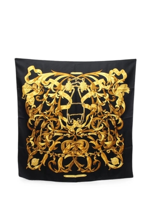 Hermès Pre-Owned 2010s 90 Le Mors à la Conétable scarf - Black