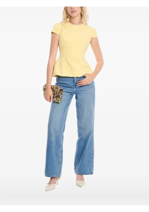 AXEL 113 Icon peplum-hem top - Yellow
