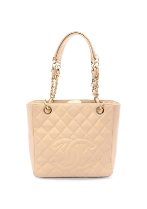 CHANEL Pre-Owned 2011 matelassé leather tote bag - Neutrals