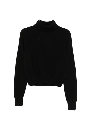 Baserange roll-neck ribbed-trim sweater - Black