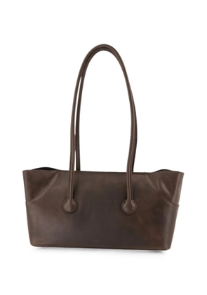 Marge Sherwood Boat leather shoulder bag - Brown