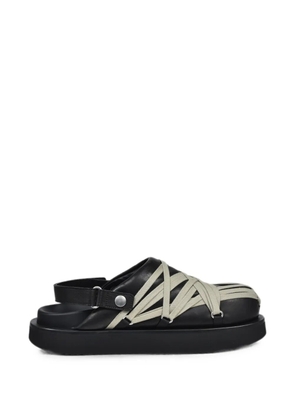 Rick Owens lace-up platform mules - Black