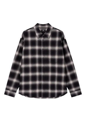 TOMBOY check shirt - Black
