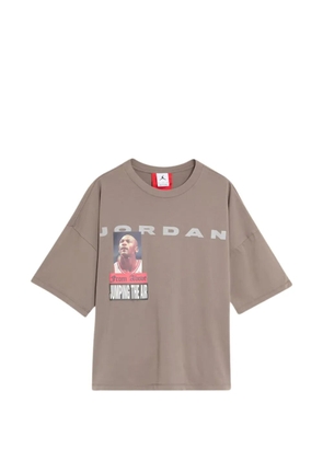 Jordan Above graphic-print oversized T-shirt - Grey