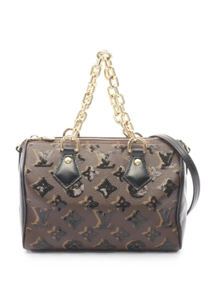 Louis Vuitton Pre-Owned 2010s Monogram sequin-details mini tote bag - Brown