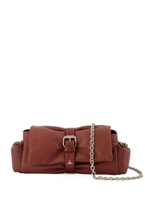 Vivienne Westwood Hazel Treasure leather clutch bag - Brown