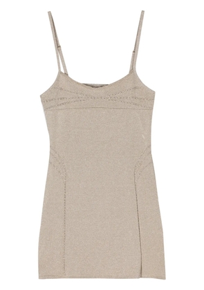 Jacquemus La Robe Fiesta glitter minidress - Gold