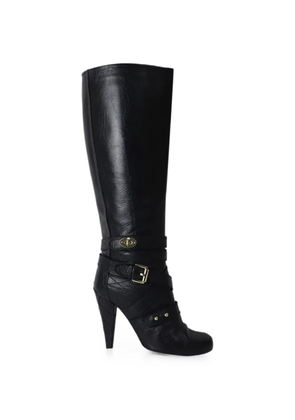 Mulberry Pre-Owned Postman's Lock knee-high boots - Black