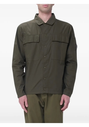C.P. Company Lens-detail ripstop overshirt - Green