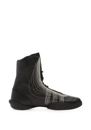 Y-3 Regu embroidered sneakers - Black