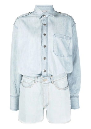 Stella McCartney layered-effect playsuit - Blue