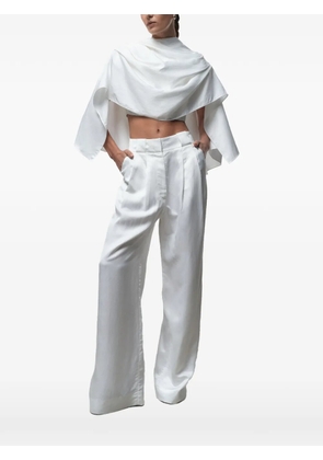 CAYET Debora asymmetric cape - White