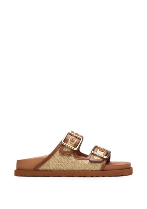 Birkenstock Arizona raffia sandals - Neutrals