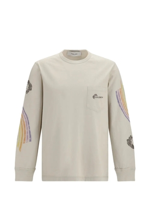 Golden Goose graphic-print long-sleeve T-shirt - Neutrals