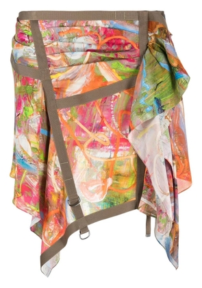 Diesel O-Diantha-Print mini dress - Green