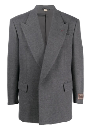 Gucci concelaed-front fastening blazer - Grey